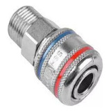 Engate Rápido De Ar 1/4 Schweers Rosca 1/2 Macho Npt.