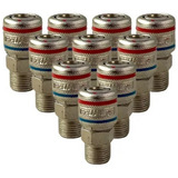 Engate Rápido De Ar Rosca 1/2 Macho Schweers 10 Pcs