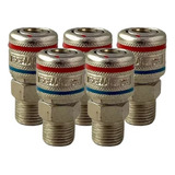Engate Rápido De Ar Rosca 1/2 Macho Schweers 5 Pcs