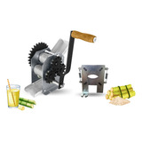 Engenho Manual De Cana Garapeira 3 Moendas Inox + Brinde