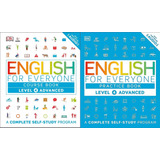 English For Everyone Level 4 Advanced Course Book + Practice Book: A Complete Self-study Program - Editora Dk - Importado - Inglês - 2 Livros - Curso + Livro De Exercícios - Novo