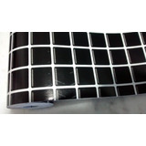 Envelopamento Banheiro Pastilha Preta Box Cozinha 0,45m X 3m