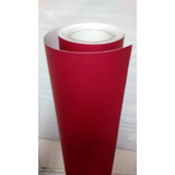 Envelopamento Cromado Vinil Vermelho Fosco 4m X 1,52m