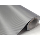 Envelopamento Vinil Fibra Carbono Cinza 5d Com 18m X 1,50m