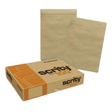 Envelope A4 Saco Kraft Natural 22x32cm Scrity 100 Unidades Cor Pardo