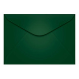 Envelope Carta Liso Color Plus 114x162mm Kit Com 10 Unidades Cor Verde-escuro