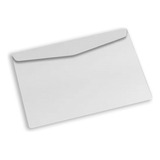 Envelope Carta Oficio 11,4x22,9cm Cof20 Cx. C/ 1000 Un Cor Branco Nome Do Desenho Cof 020