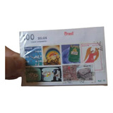 Envelope Com 100 Selos Antigos Do Brasil Todos Diferentes