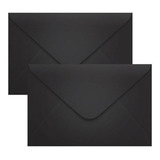Envelope Convite De Casamento Preto 160x235mm