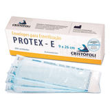 Envelope Para Esterilização Autoclave Cristófoli 9x26 Cm Papel Grau Cirúrgico Auto Selante - Contém 200 Folhas