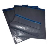 Envelope Plástico De Segurança Cinza 32x40 100 Unidades