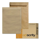 Envelope Saco Papel Kraft Natural 22,9x32,4 Cm 80g Scrity 100 Und