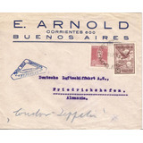 Envelope Zeppelin Argentina Alemanha 1° Vôo 1931 Carimbos