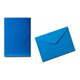 Envelopes Modelo Carta 114x160mm Azul Grécia Scrity 80 Gr