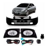 Envolvente New Civic 2006 A 2008 Com Kit Farois De Milha