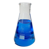 Erlenmeyer De Vidro Boca Estreita Graduado 250ml