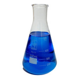 Erlenmeyer De Vidro Boca Estreita Graduado 500ml