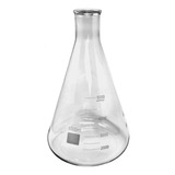 Erlenmeyer Vidro Boro 5000ml Graduado Boca Estreita Promoção