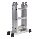 Escada De Aluminio Articulada 12 Degraus 4x3 Multifuncional