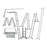 Escada Multifuncional 4x4 C/ Plataforma Alumínio