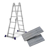 Escada Multifuncional Alumínio 12 Degraus 4x3 C/plataforma