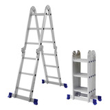 Escada Multifuncional Articulada 4x3 12 Degraus Aluminio Mor