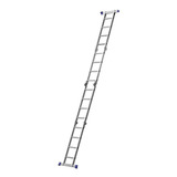Escada Multifuncional Com Plataforma 4x4 16 Degraus Mor