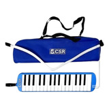 Escaleta Piânica Csr 37 Sb Teclas Color Bag Bocal Mangueira