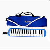 Escaleta Piânica Csr 37 Sb Teclas Color Bag Bocal Mangueira