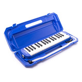 Escaleta Profissional 32 Teclas Azul C/ Case Maleta Dolphin