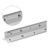 Escalímetro 30cm Triangular De Metal Régua Profissional Nº1