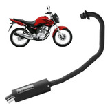 Escapamento Esportivo Titan 150 09 Até 13 Mini Turbo Preto