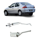 Escapamento Kit Silenc Prisma 1.0 8v Flexpower 2009 A 2011