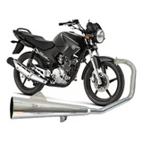 Escapamento Mini C/ Estralador Cromado Yamaha Ybr 125