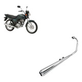 Escapamento Mini Estralador Fan 125 Ks 2004 Até 2008 Fortuna