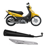 Escapamento Mod. Original Polimet Biz 125 06/10 Com Protetor