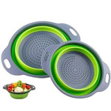 Escorredor De Alimentos Massas Legumes Retrátil Silicone