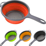 Escorredor De Alimentos Multiuso Retrátil Silicone Macarrão