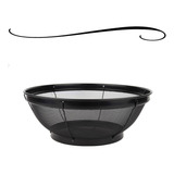 Escorredor De Arroz Em Aço Inox Preto Lavador De Alimentos