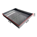 Escorredor De Fritura Inox Bandeja 30x40x6cm Pastel Salgados