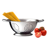 Escorredor De Macarrão Massa Inox Utensílios De Cozinha Top