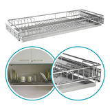 Escorredor De Pratos De Embutir Deslizante Inox304 Gt - 97cm