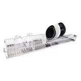 Escorredor De Pratos De Embutir Fixo 57cm Cromado Jomer 8730 Cor Prateado