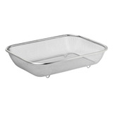Escorredor Grande Multiuso Inox Arroz Macarrão Frutas Salada