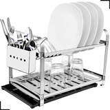 Escorredor Louca Inox 16 Pratos Cozinha