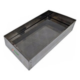 Escorredor P/ Batatas Fritas Inox 20x40x6cm Pastel Salgados
