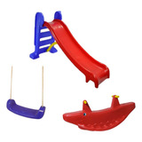 Escorregador Infantil Gangorra Infantil Bebe Balanço Prancha