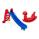 Escorregador Infantil Médio + Gangorra Minhoca