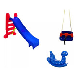 Escorregador Medio + Balanço Infantil+ Nhoca - Brincadeira