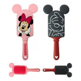 Escova De Cabelo Disney Mickey E Minnie Infantil Ou Adulto Cor Preto